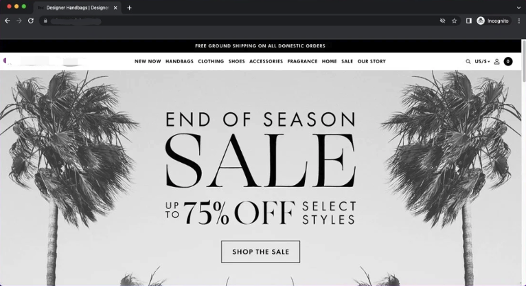 fashion Shopify website