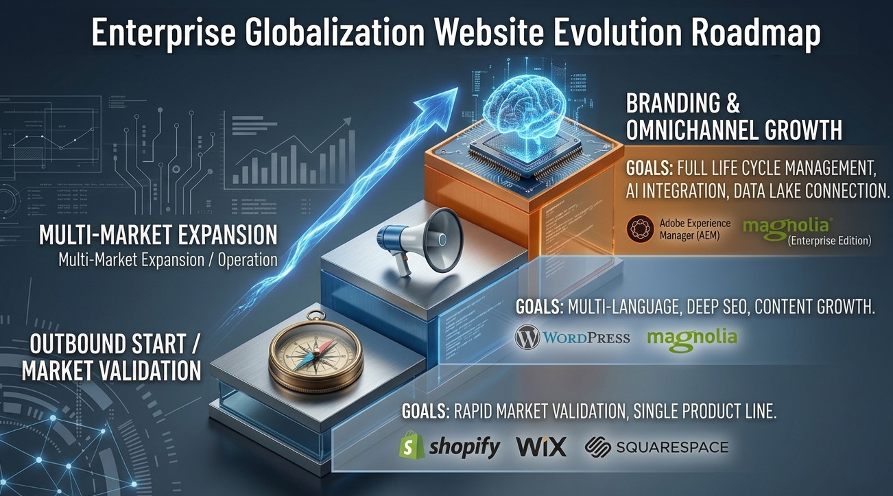 不同發展階段企業的建站選擇建議