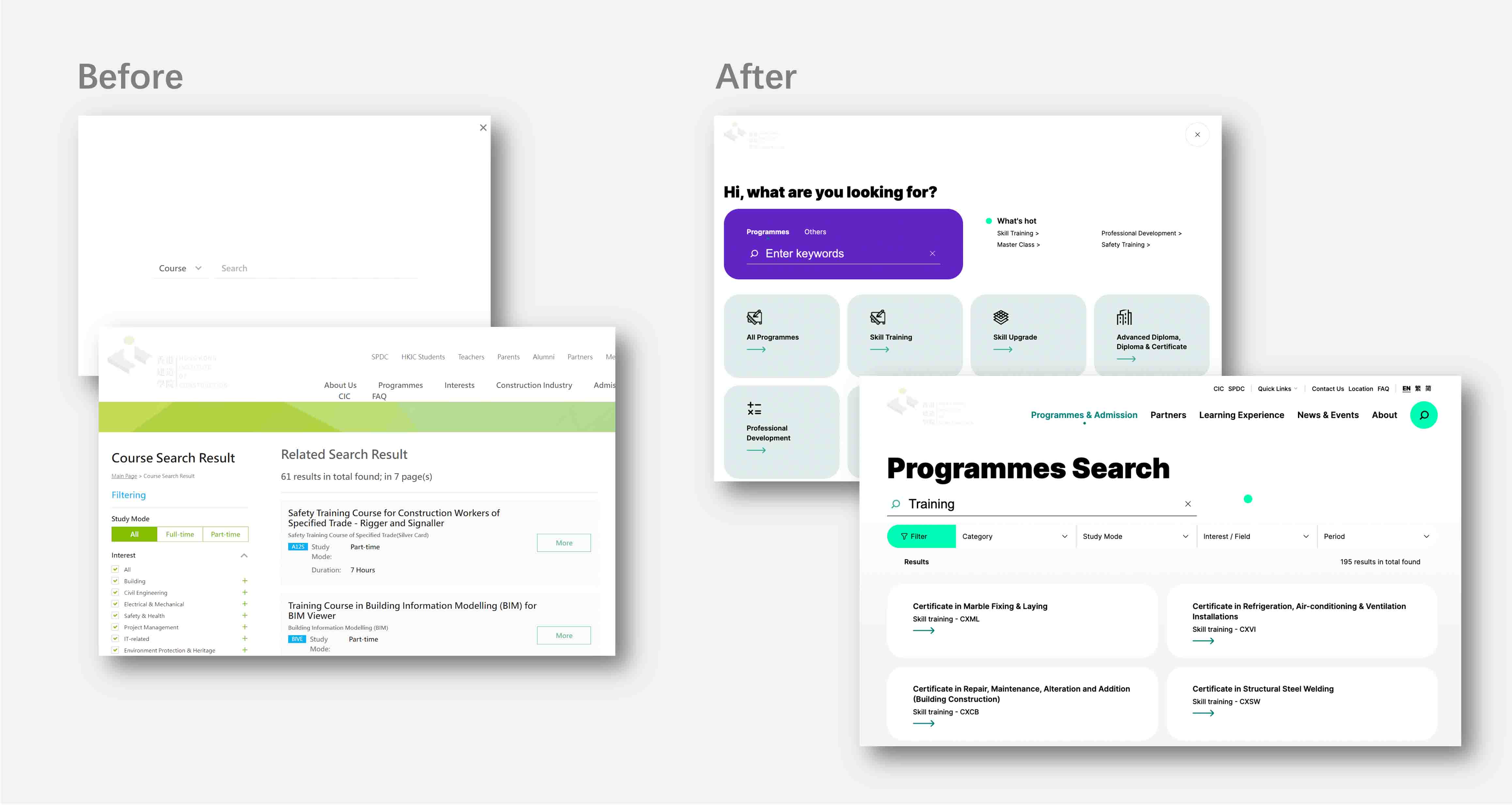 Before and After Comparison