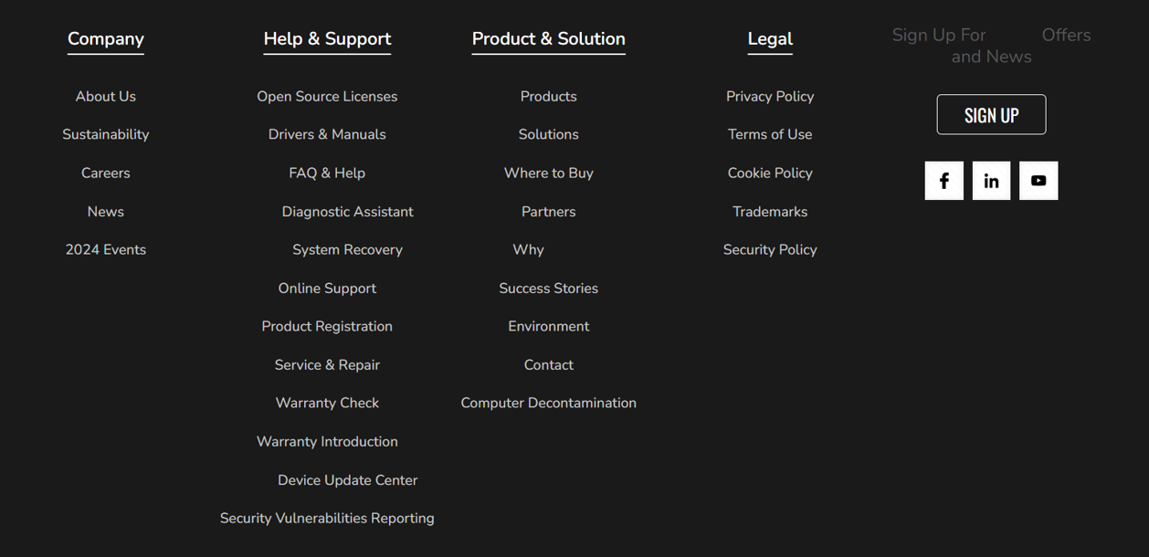 Previous footer