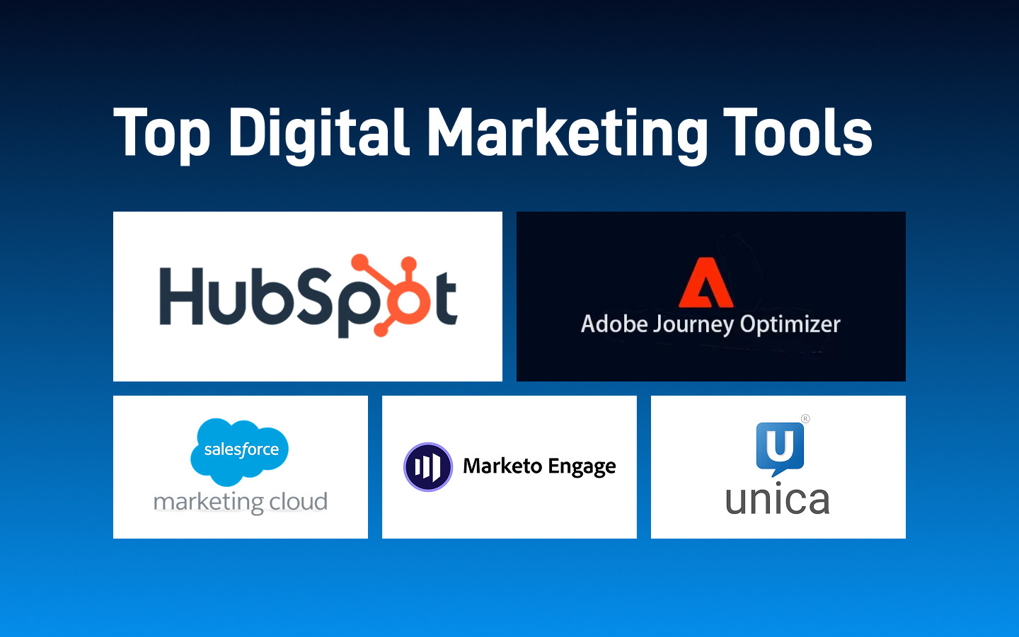 Top Digital Marketing Tools 2026 | HubSpot, AJO, Salesforce, More
