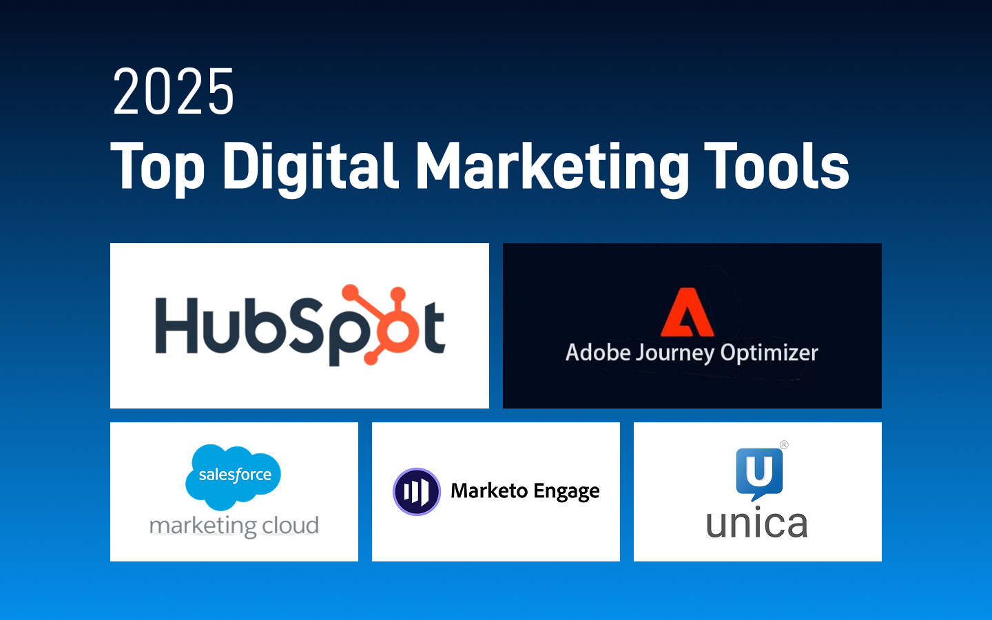 2025 数字营销工具大比拼｜HubSpot、AJO、Salesforce 等