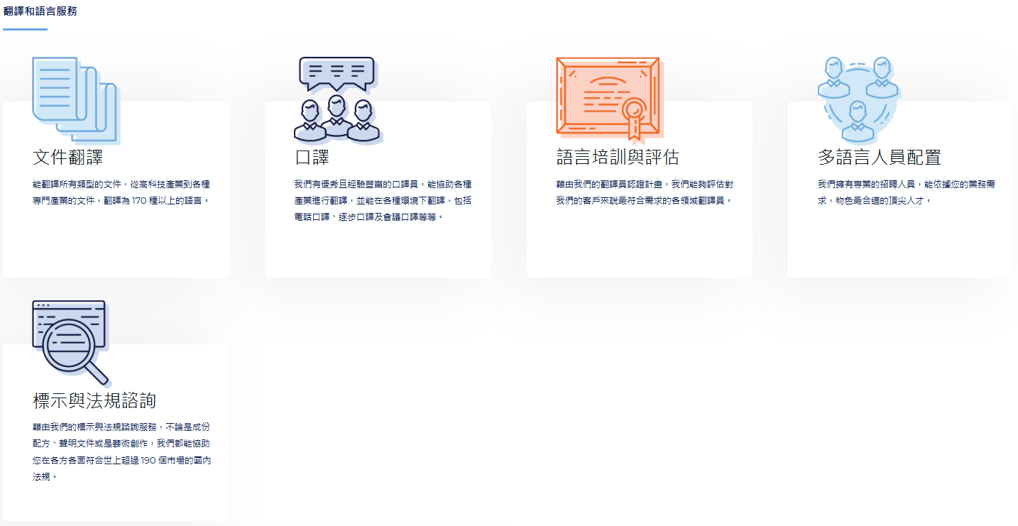 翻译和语言服务
