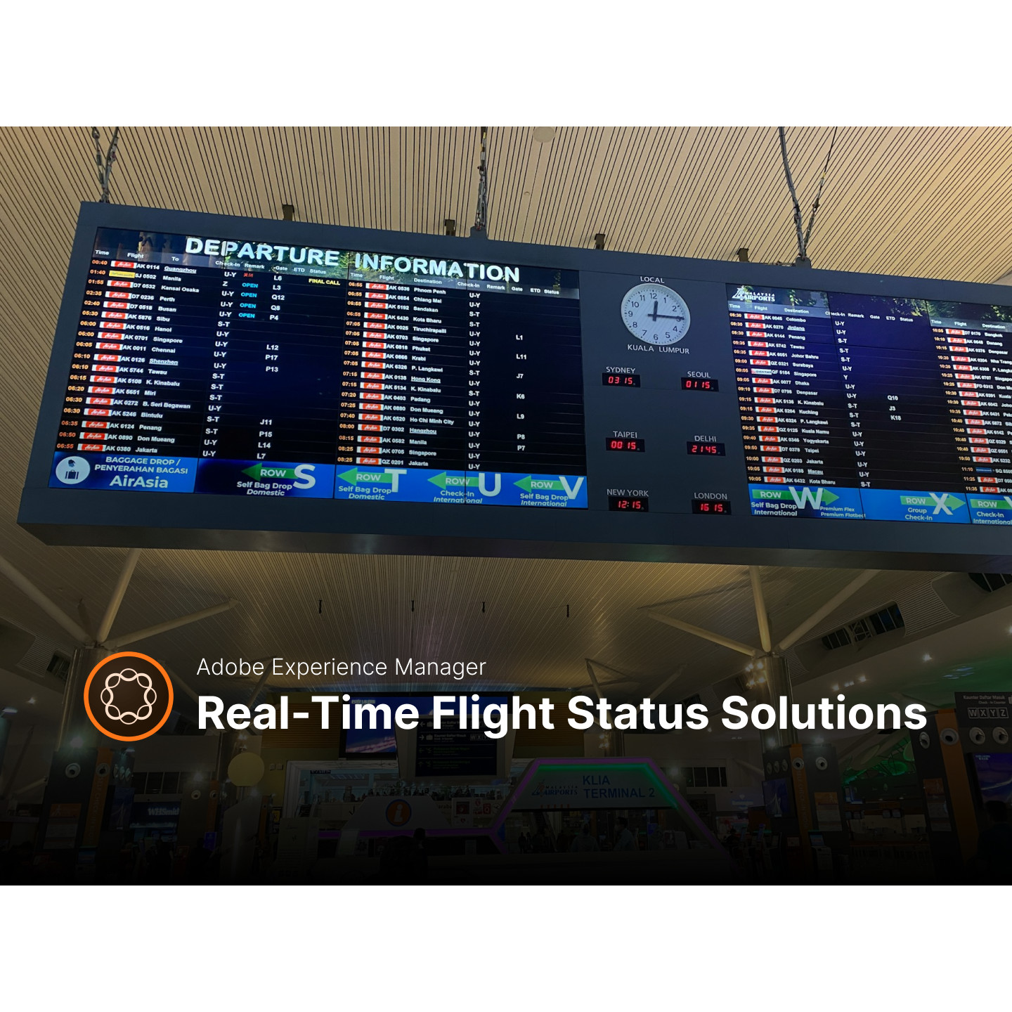 Empowering Aviation Clients with Real-Time Flight Status Solutions Powered by AEM Sites