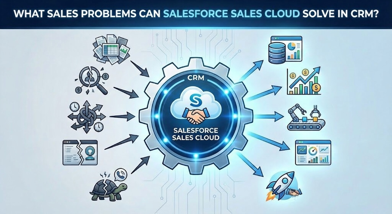 What Sales Problems Can Salesforce Sales Cloud Solve in CRM?