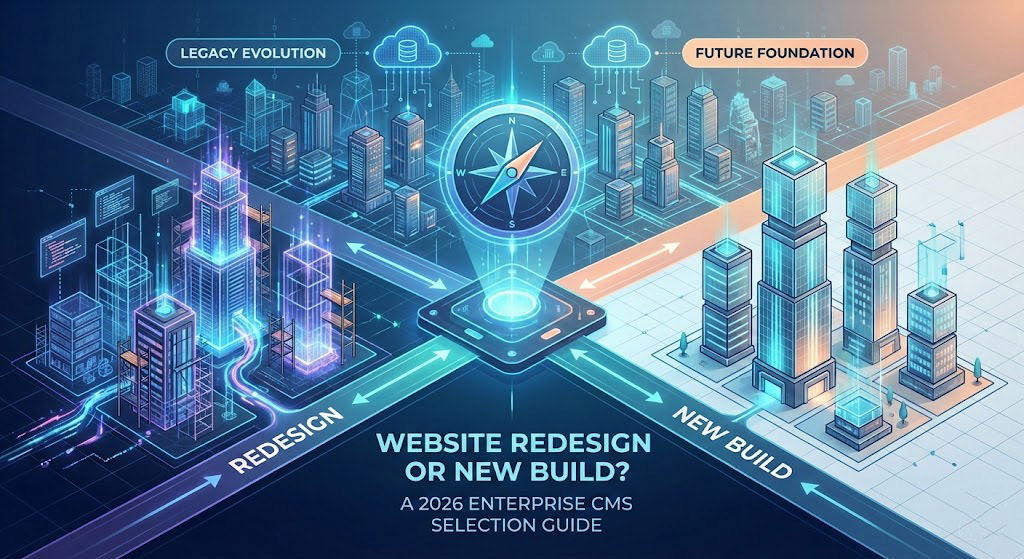 Website Redesign or New Build? A 2026 Enterprise CMS Selection Guide