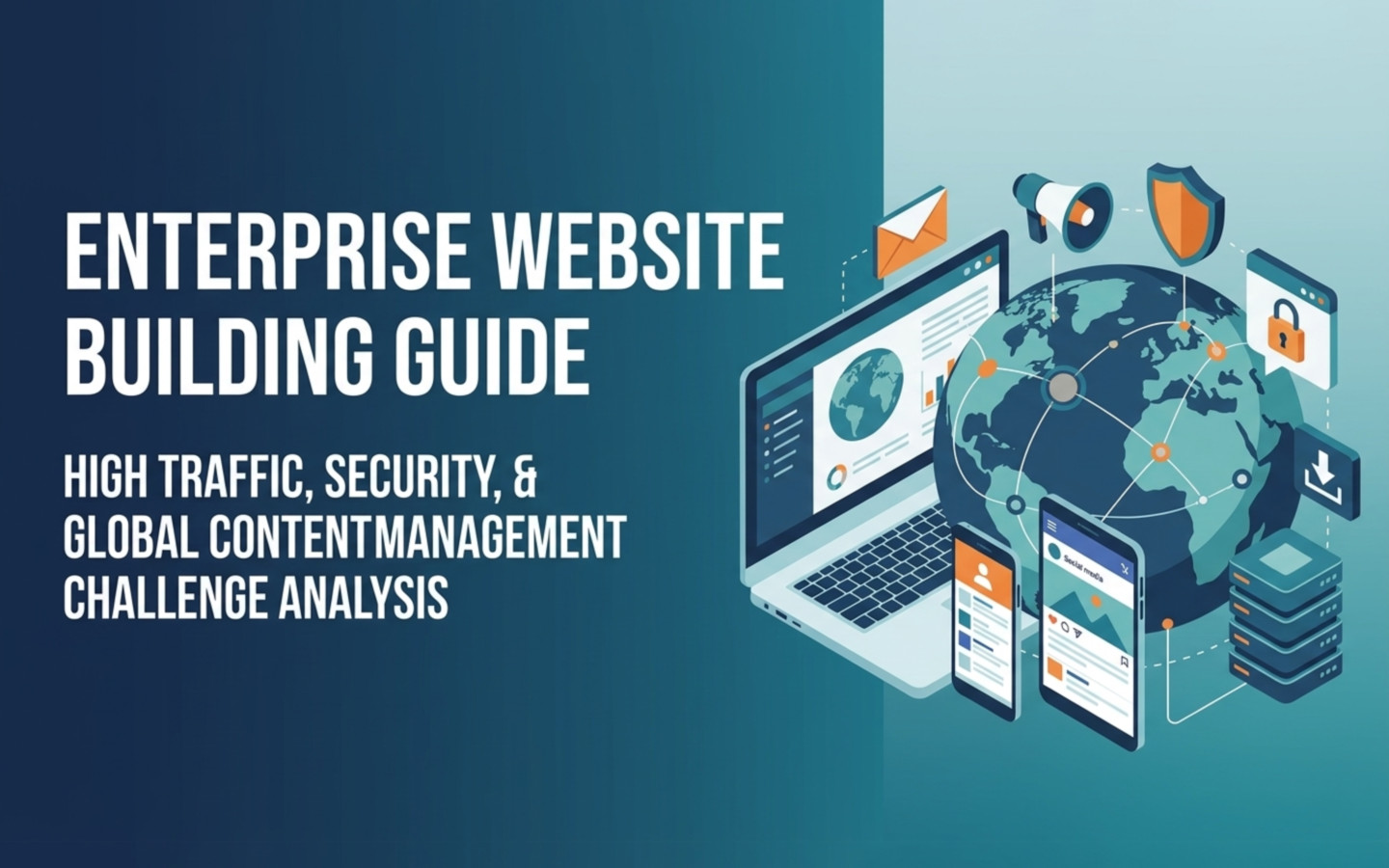 大型企业官网建设指南：高流量、高安全与全球内容管理挑战解析