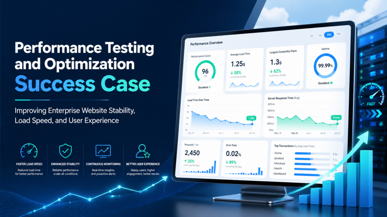 Performance Testing & Optimization Case | Improve Website Speed Stability & UX