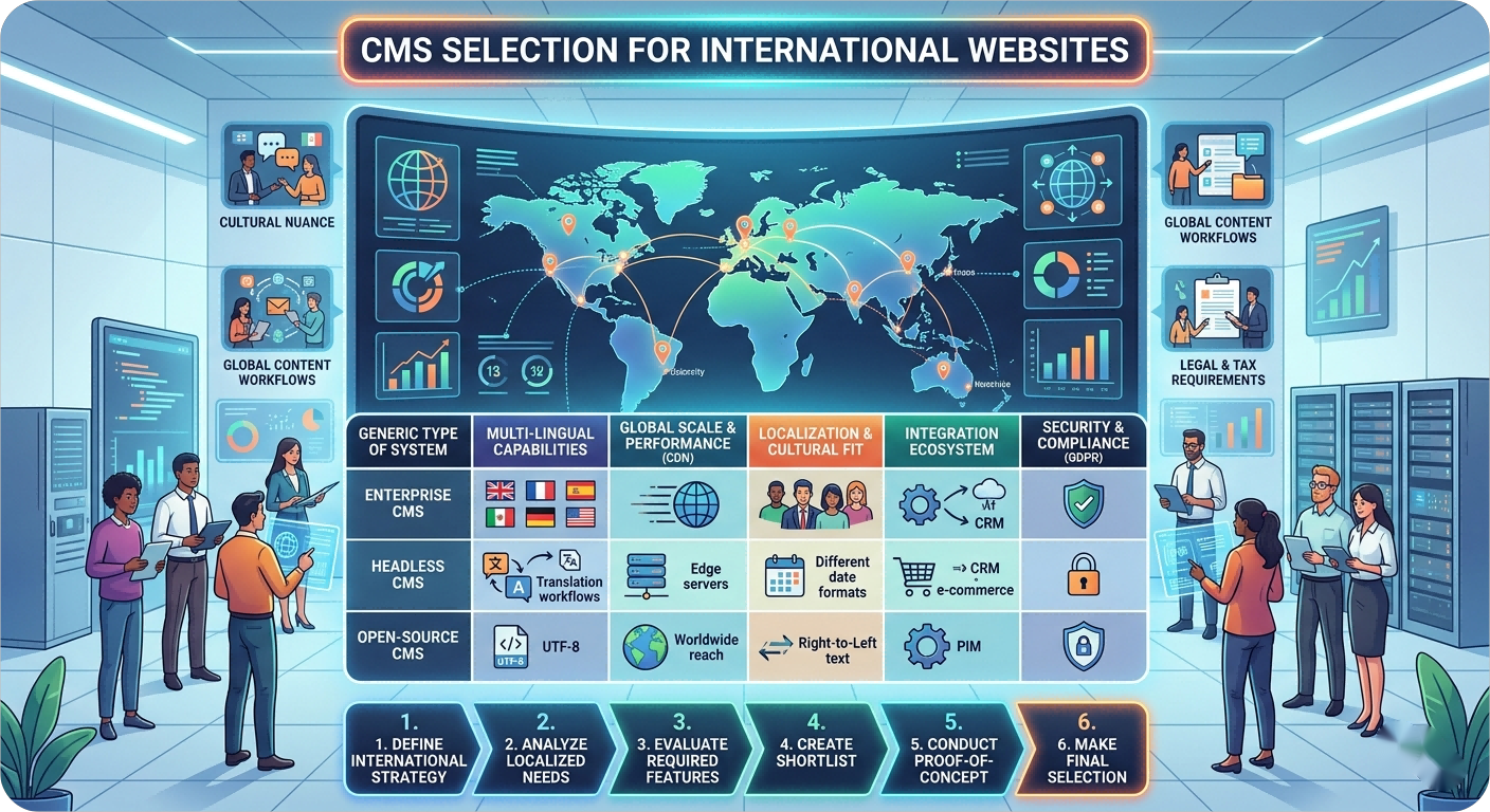 国际化网站CMS系统选型推荐，企业级海外官网建设平台对比