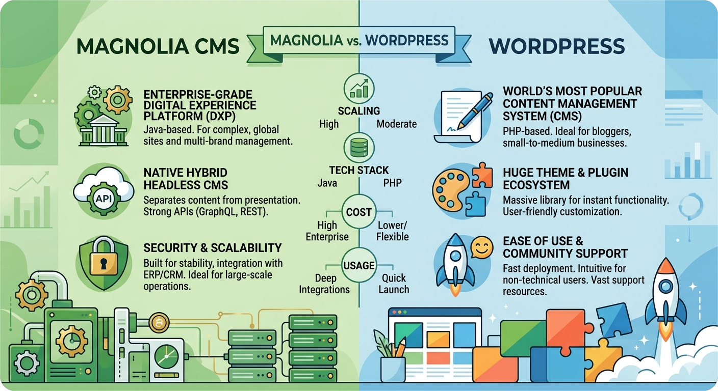 Magnolia vs WordPress