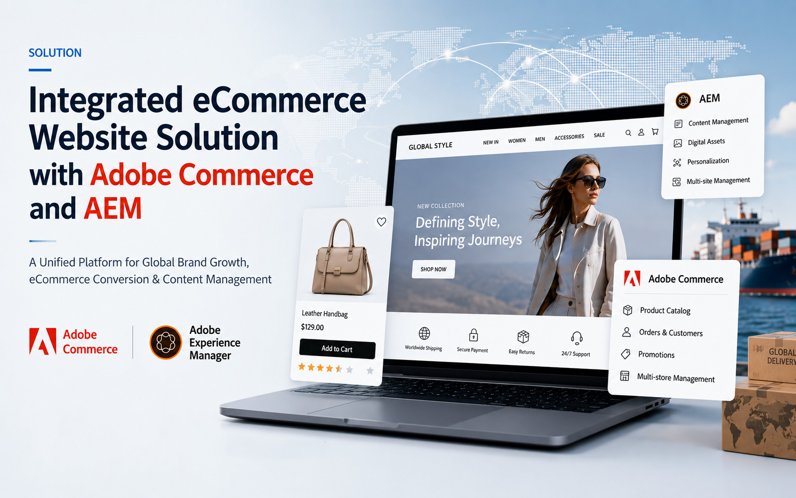 Global Ecommerce Website Solution with Adobe Commerce & AEM