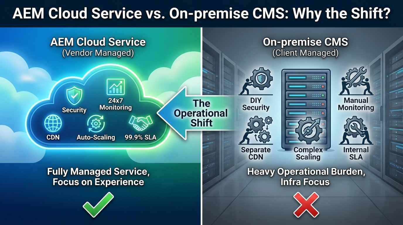 AEM Cloud Service vs On-premise CMS：企业为什么正在转向云端 CMS？