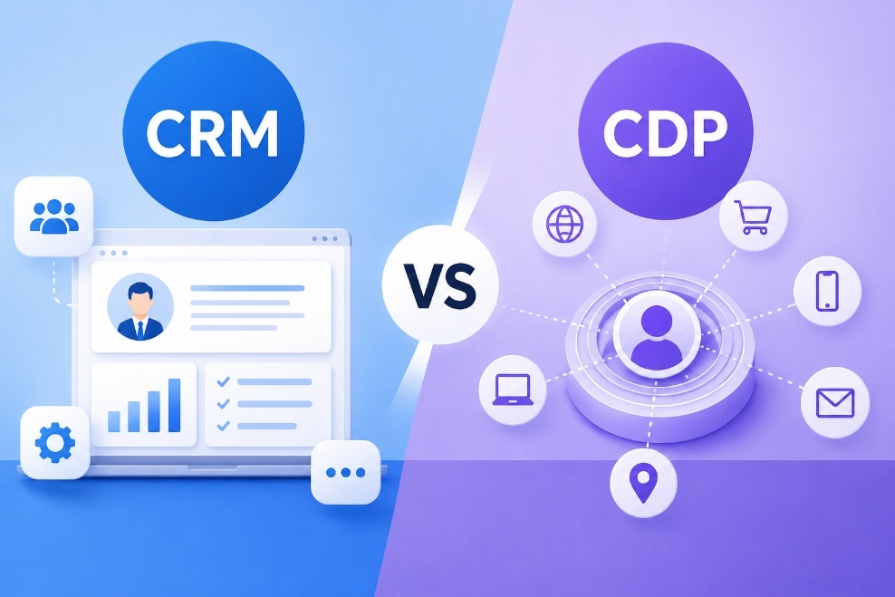 CRM vs CDP：企業應該如何選擇客戶數據管理平台