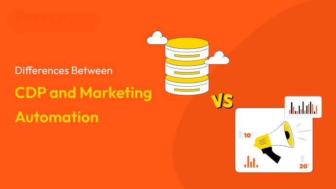 Comparison diagram of CDP and marketing automation