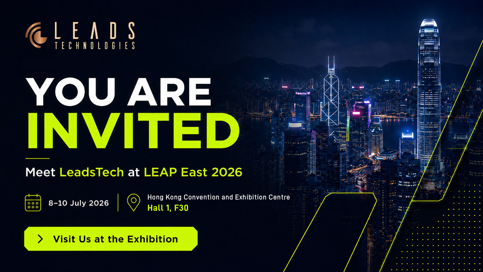 LeadsTech 将参展 LEAP East 2026｜Hall 1, F30