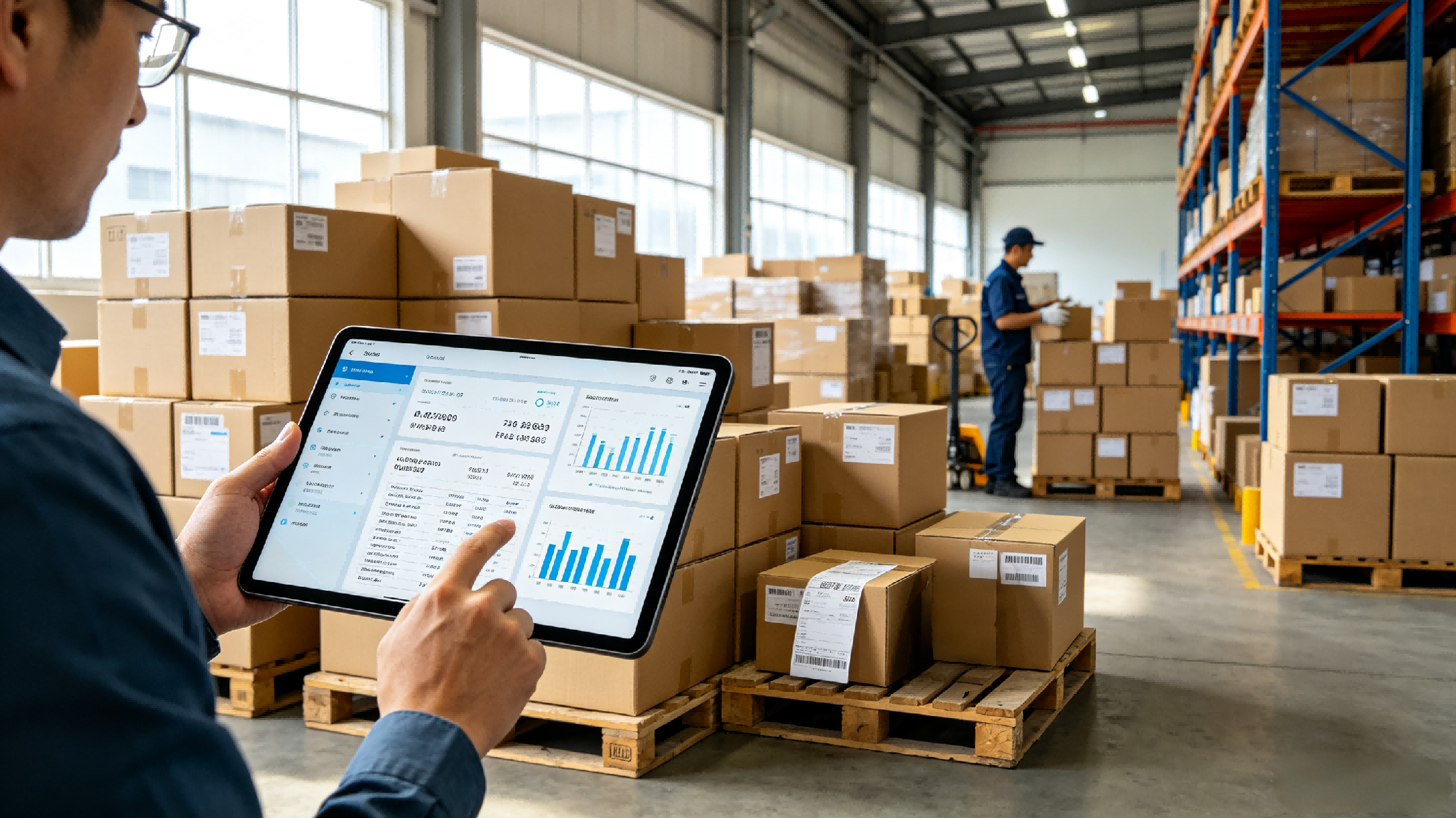 B2B export sales team using Salesforce CRM to review customer follow-ups and order data