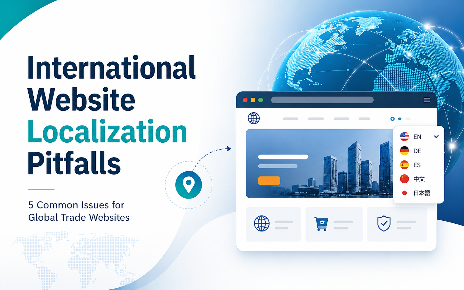 Cover image for the global website development pitfall guide