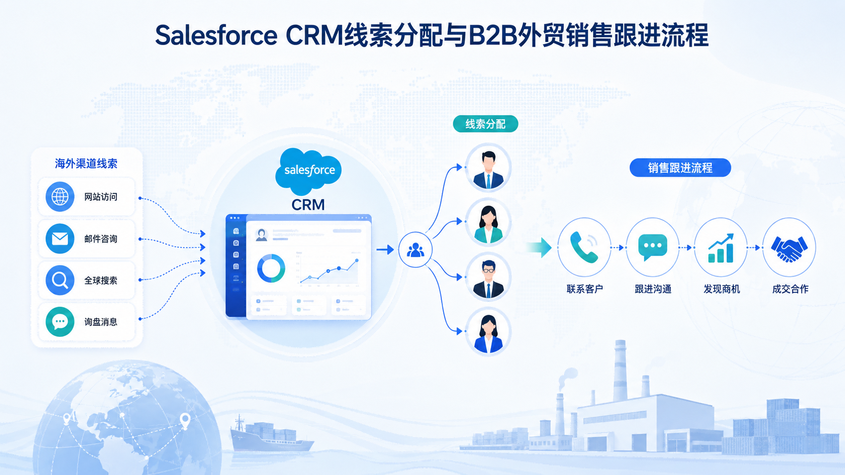 CRM记录和跟进B2B外贸客户线索