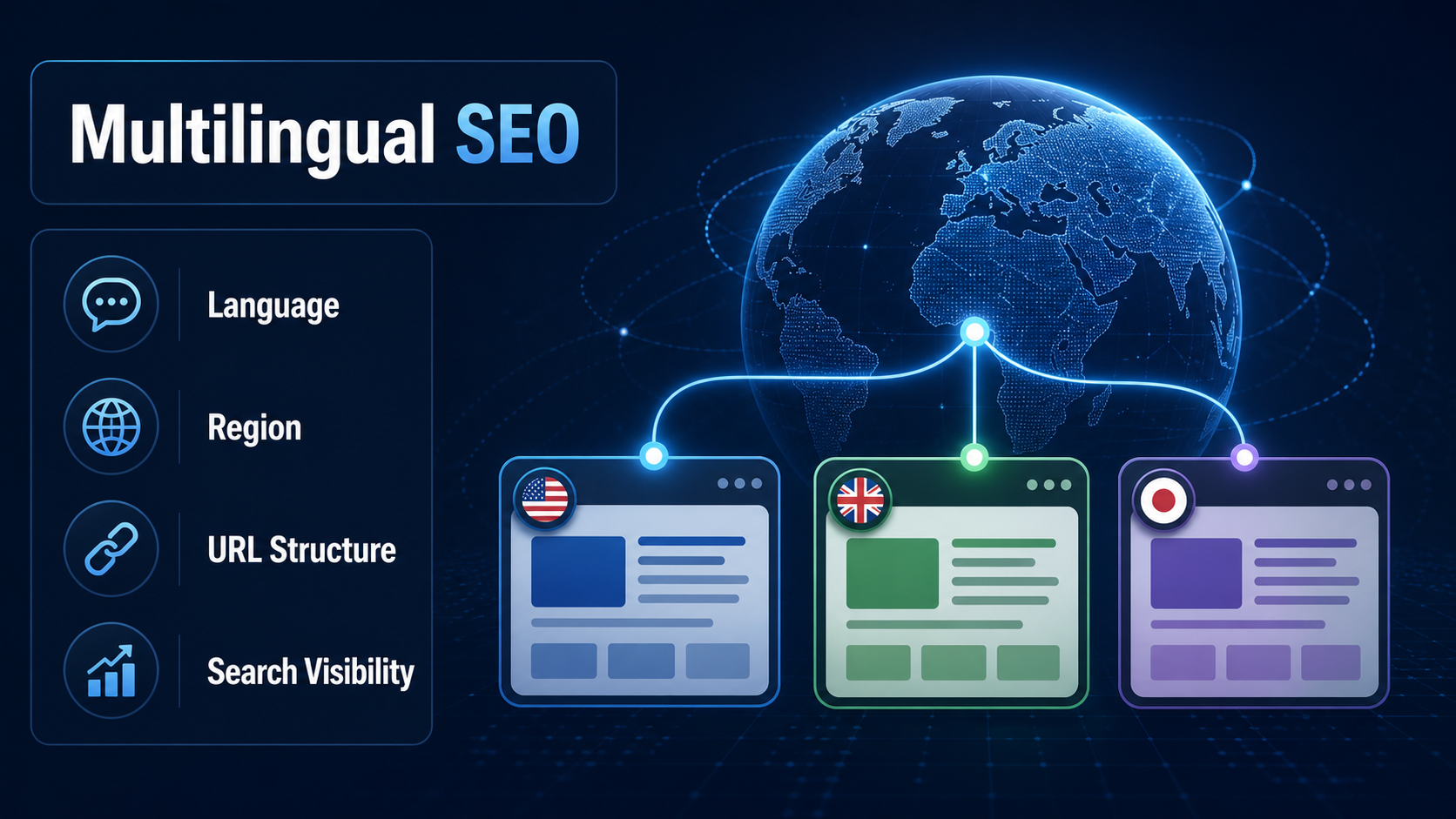 Multilingual website hreflang architecture and SEO