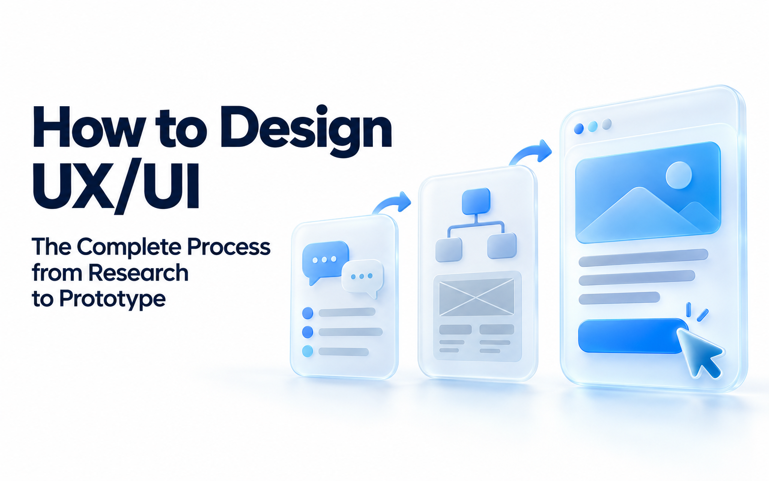Enterprise UX/UI design process from user research to prototypes