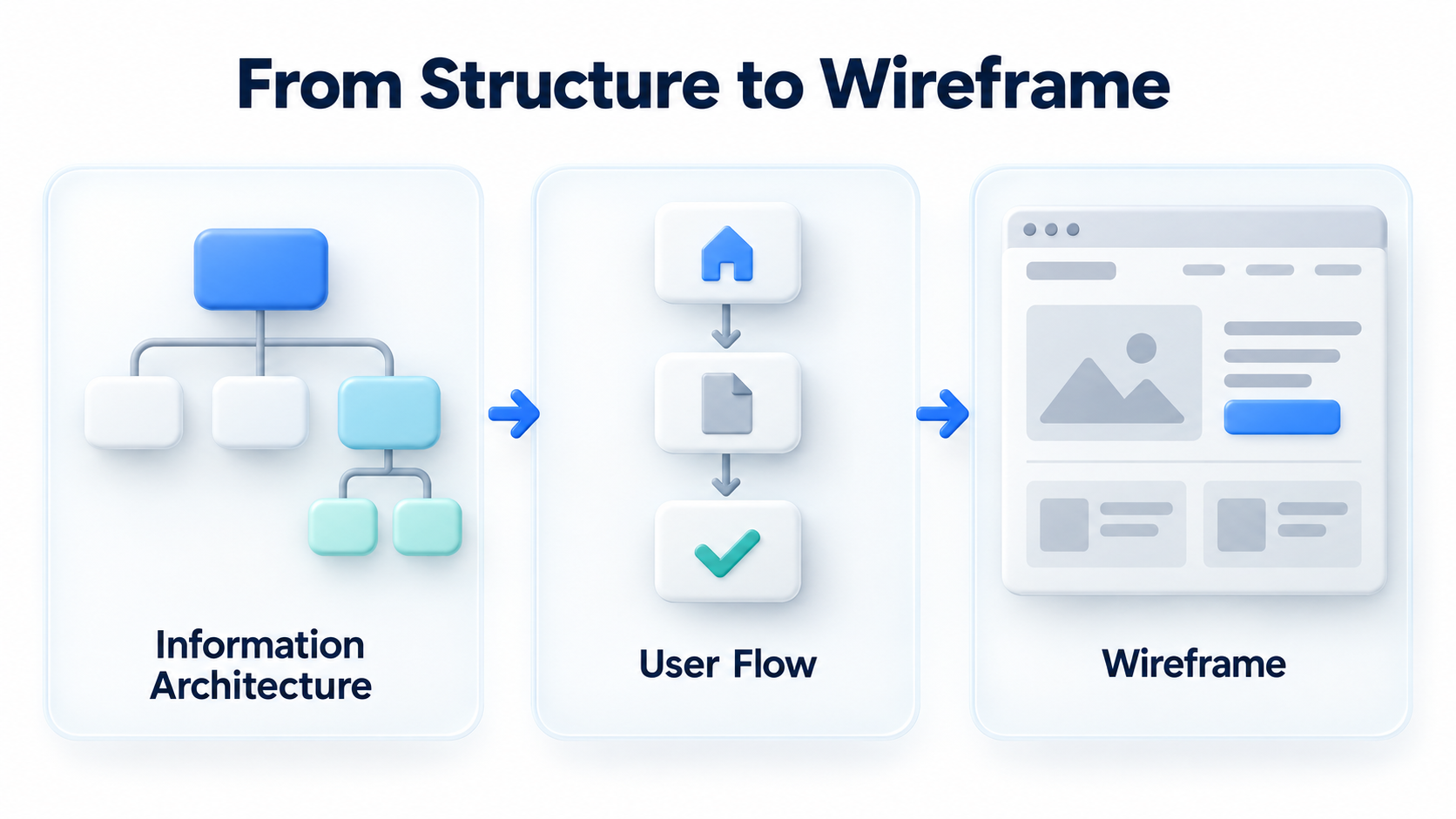 Wireframes and page content priority planning