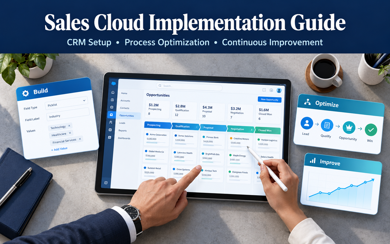 Why businesses need Salesforce Sales Cloud implementation consultants: CRM setup, process optimization, and continuous improvement