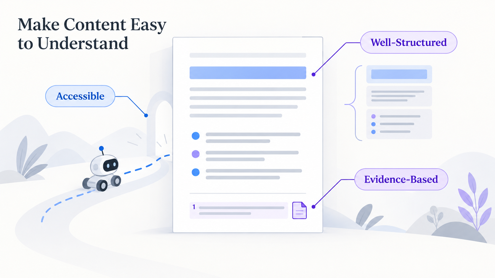 Structured content design that helps search engines and AI understand information